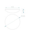 ***OFER/DES*** ZERO * PLAFÓN LED REDONDO 50 CM - 5500K - LUZ FRIA